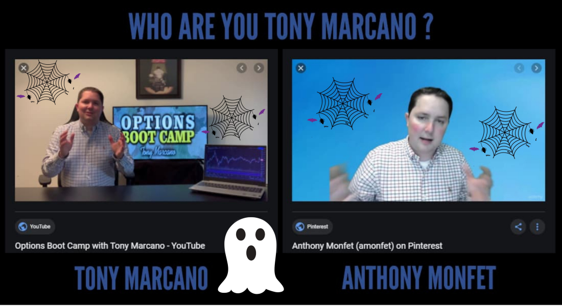 anthony monfet "dressed up" as tony marcano